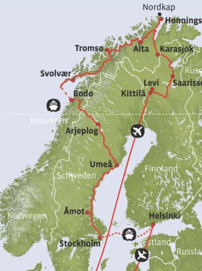 Küsten vom Weltformat Karte