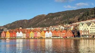 Stadt Bergen Norwegen