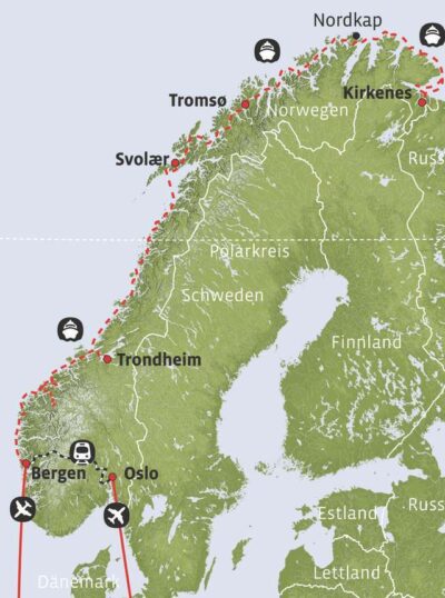 Bergen - Kirkenes - Bergen