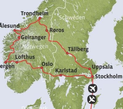 Schweden Norwegen Mietwagenrundreise