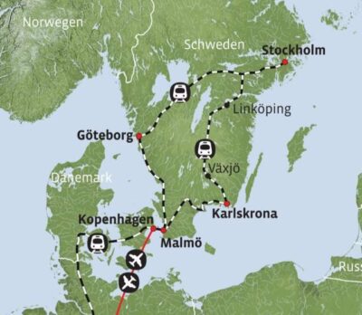 Schweden Bahnrundreisen
